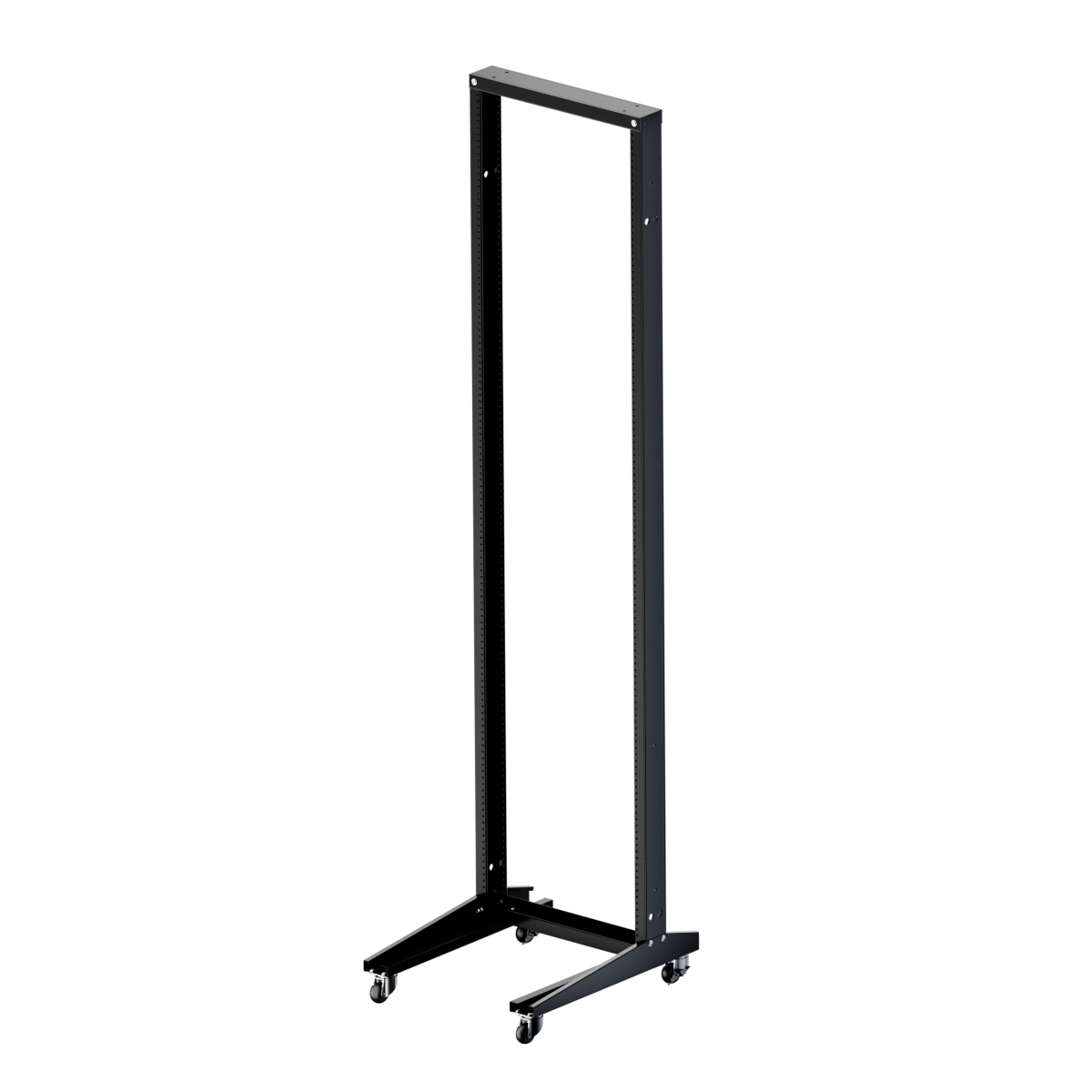 19-дюймовая открытая напольная мобильная однорамная стойка 45U