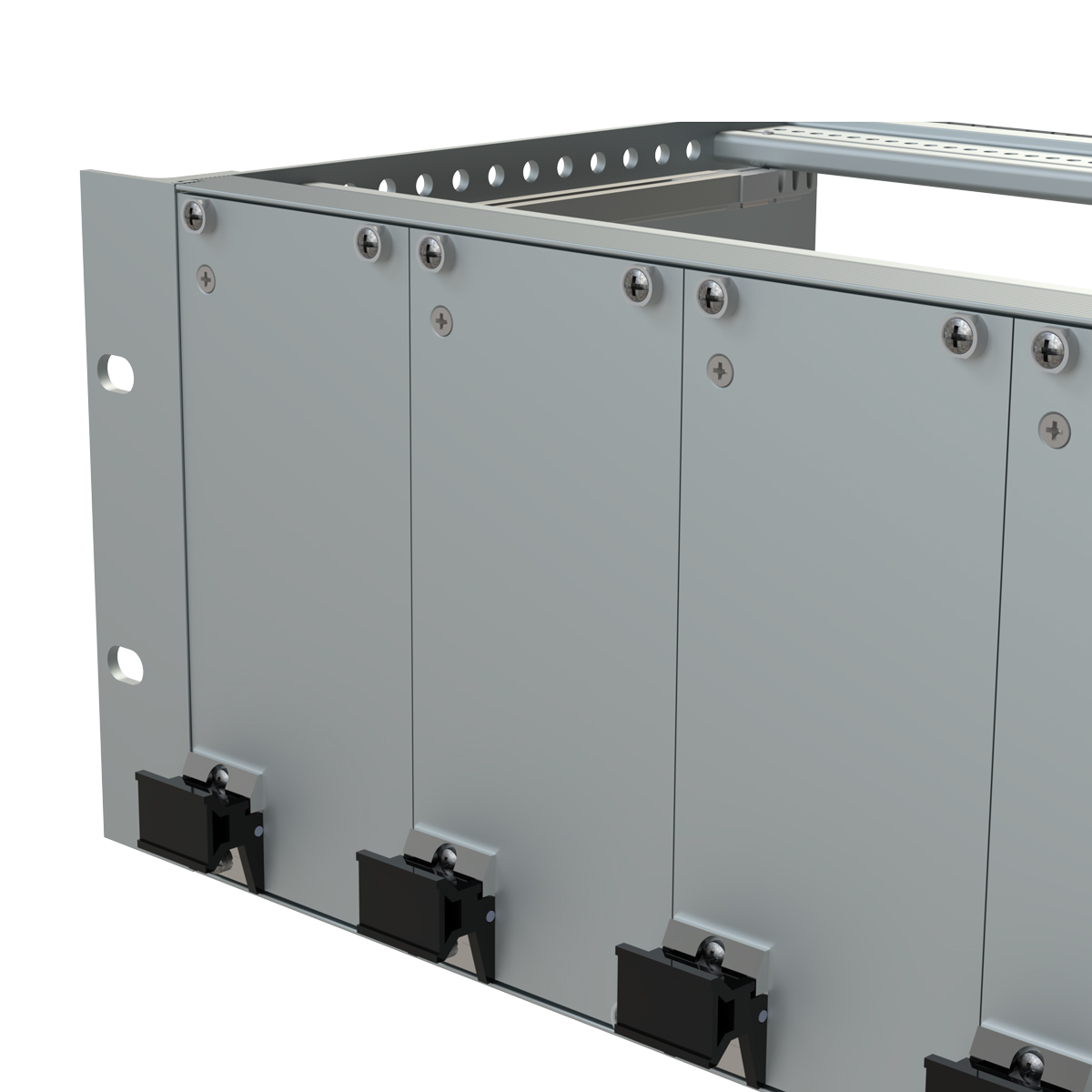 Лицевая панель 3U7HP под ручку-экстрактор тип 3 низ