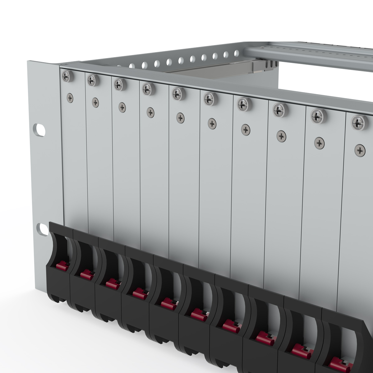 Лицевая панель U-образная 6U4HP под инжектор-экстрактор тип V-2/V-W низ