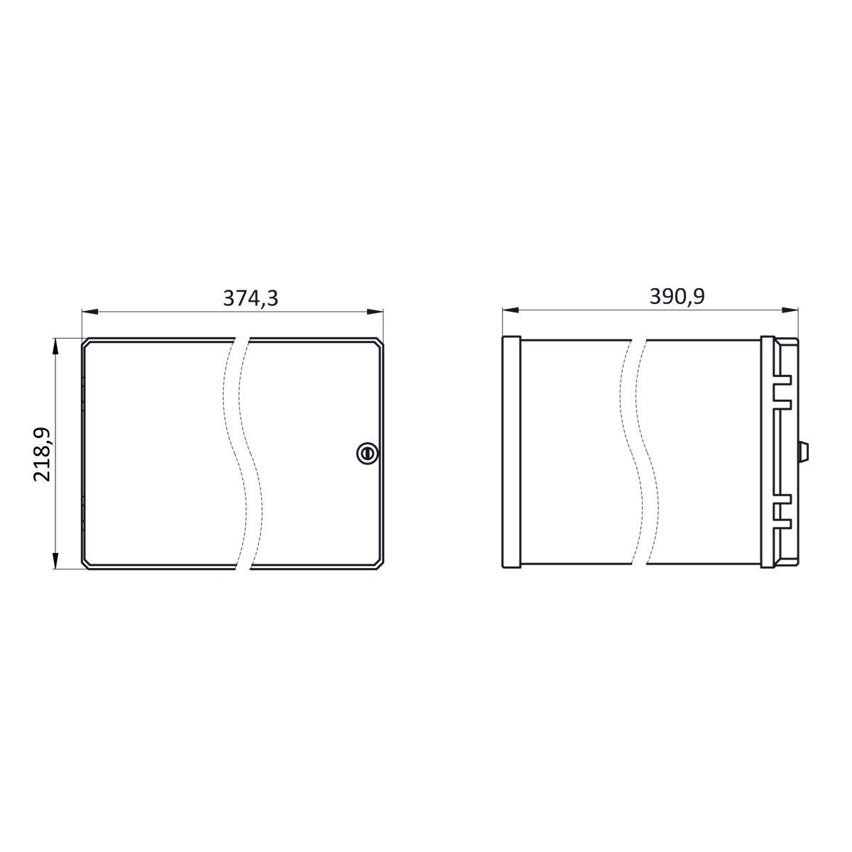Защищённый блочный каркас 4U63HP285