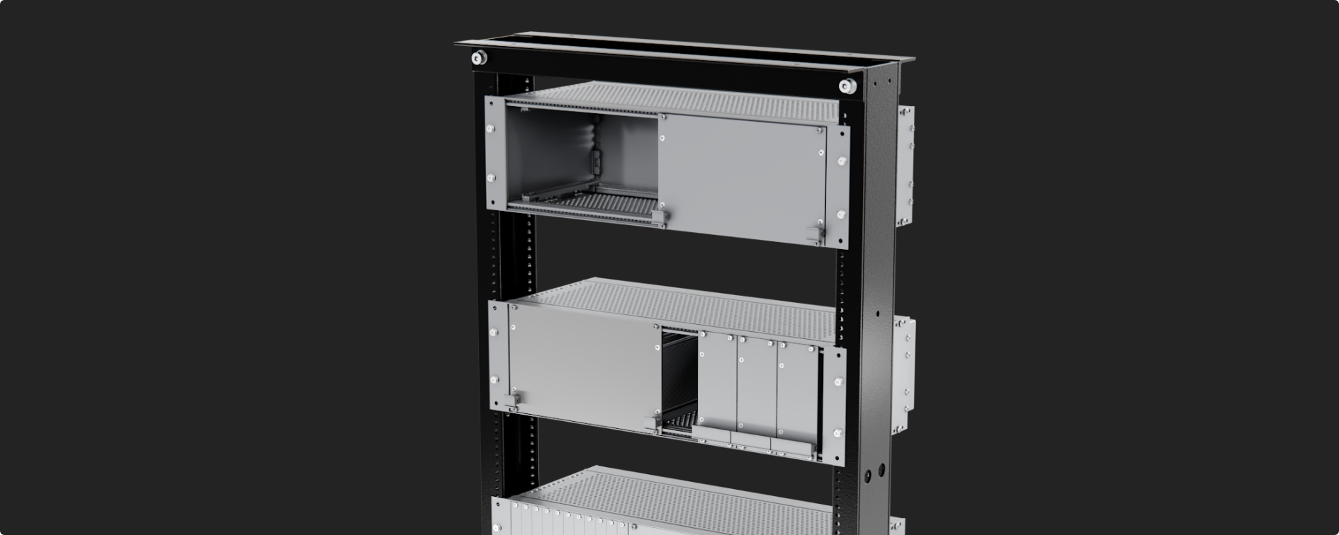19-дюймовые открытые напольные стойки