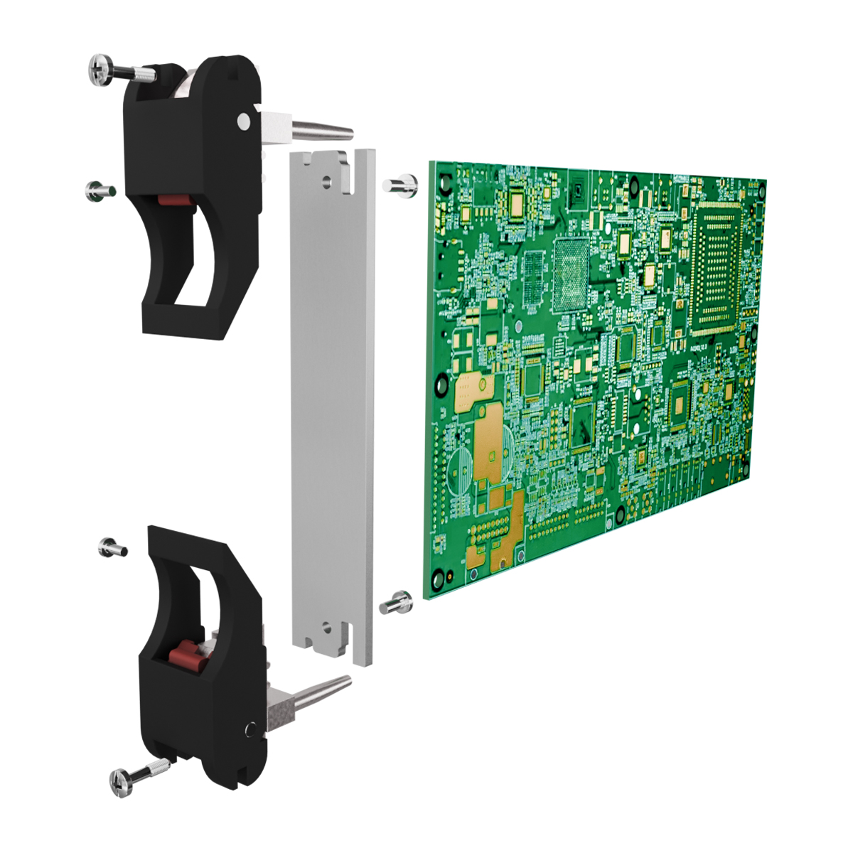 Лицевая панель 3U4HP под инжектор-экстрактор тип V-2/V-W верх/низ