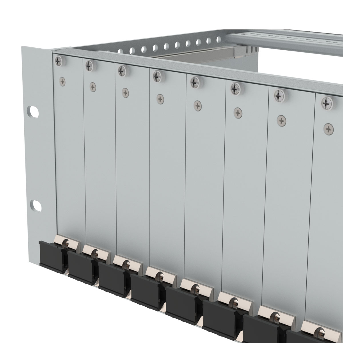 Лицевая панель U-образная 6U5HP под ручку-экстрактор тип 3 низ
