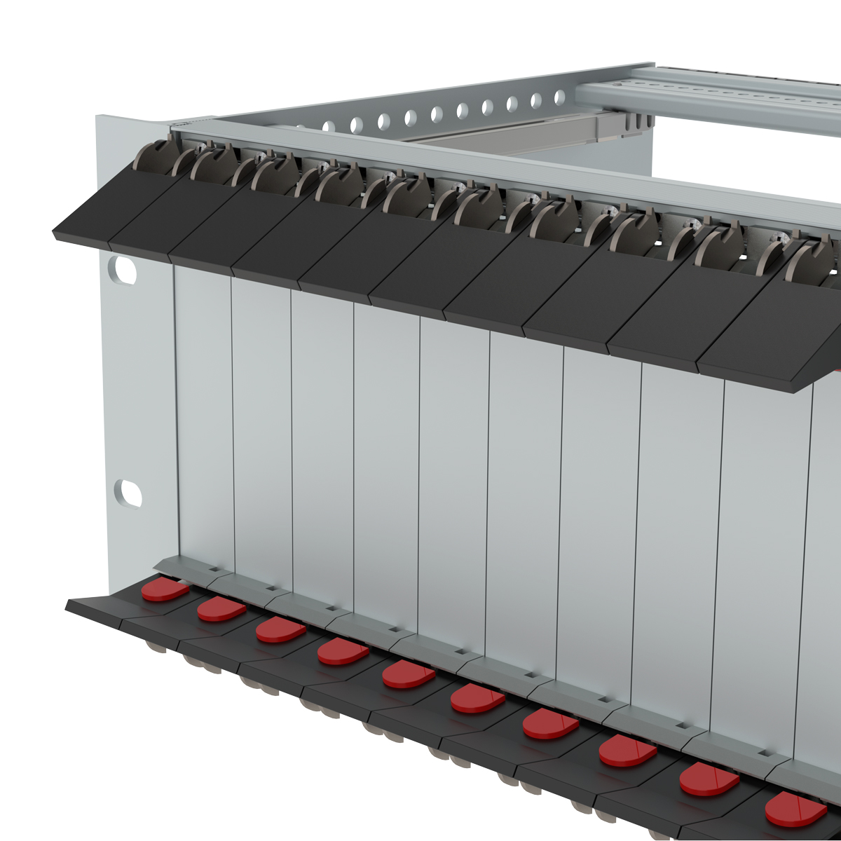 Лицевая панель 6U4HP под инжектор-экстрактор тип V-1 верх/низ