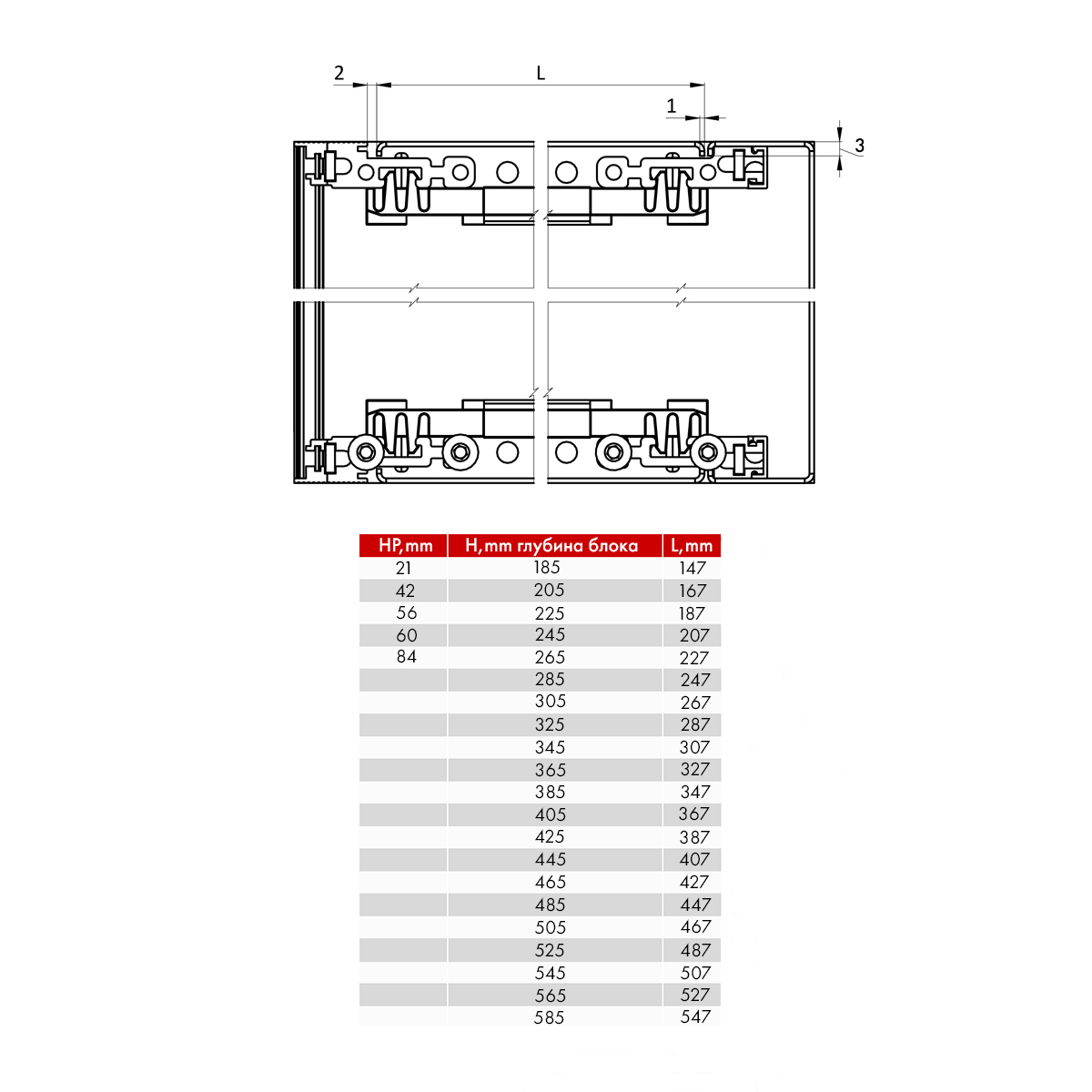 Панель верхняя неперфорированная 56HP405 RXA
