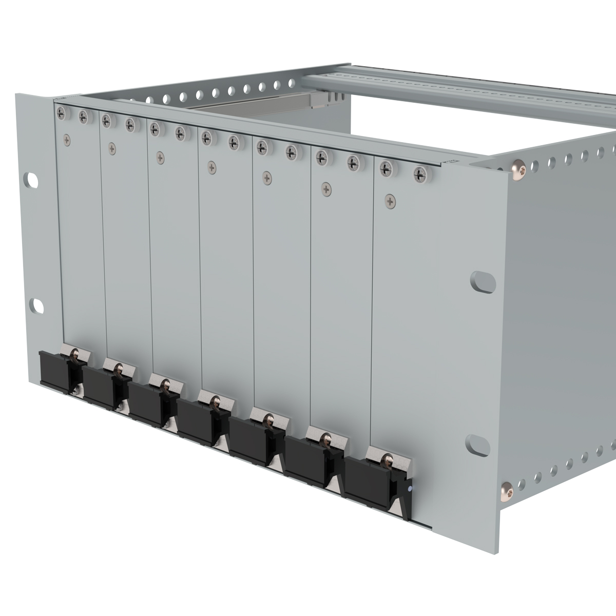 Лицевая панель 3U5HP под ручку-экстрактор тип 3 низ