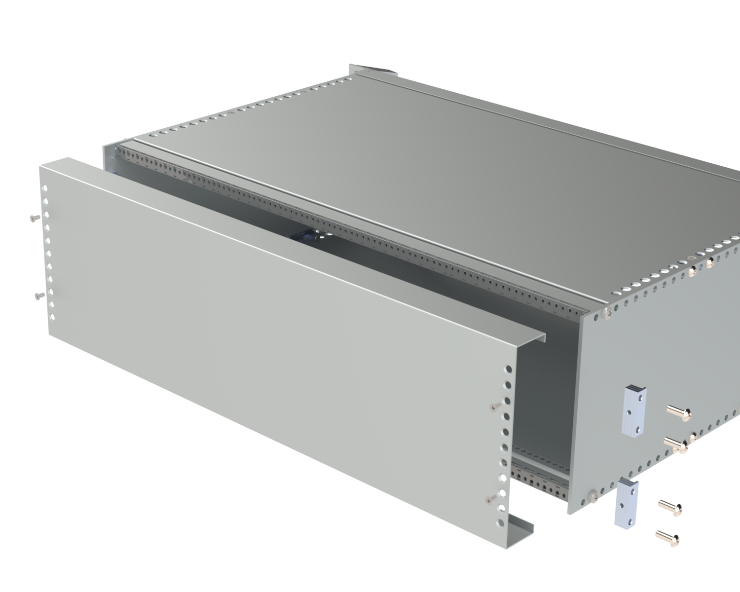 Задняя панель неперфорированная 3U84HP RXB