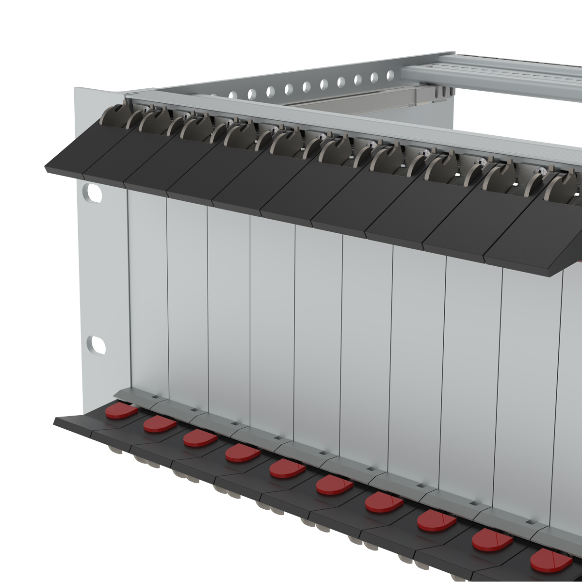 Лицевая панель U-образная 6U4HP под инжектор-экстрактор тип V-1 верх/низ