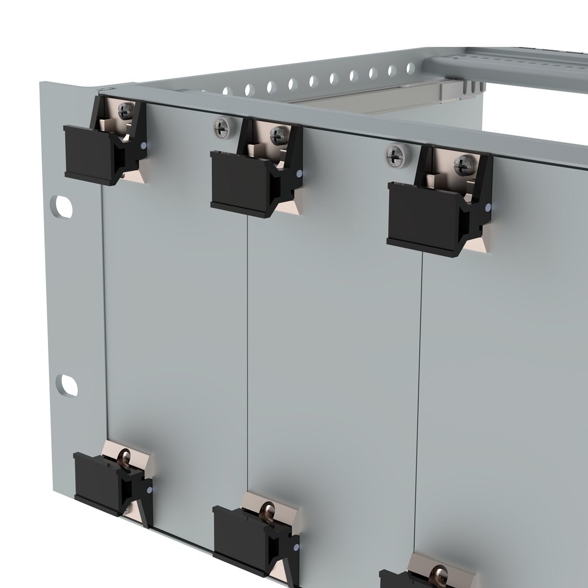 Лицевая панель 4U9HP под ручку-экстрактор тип 3 верх/низ