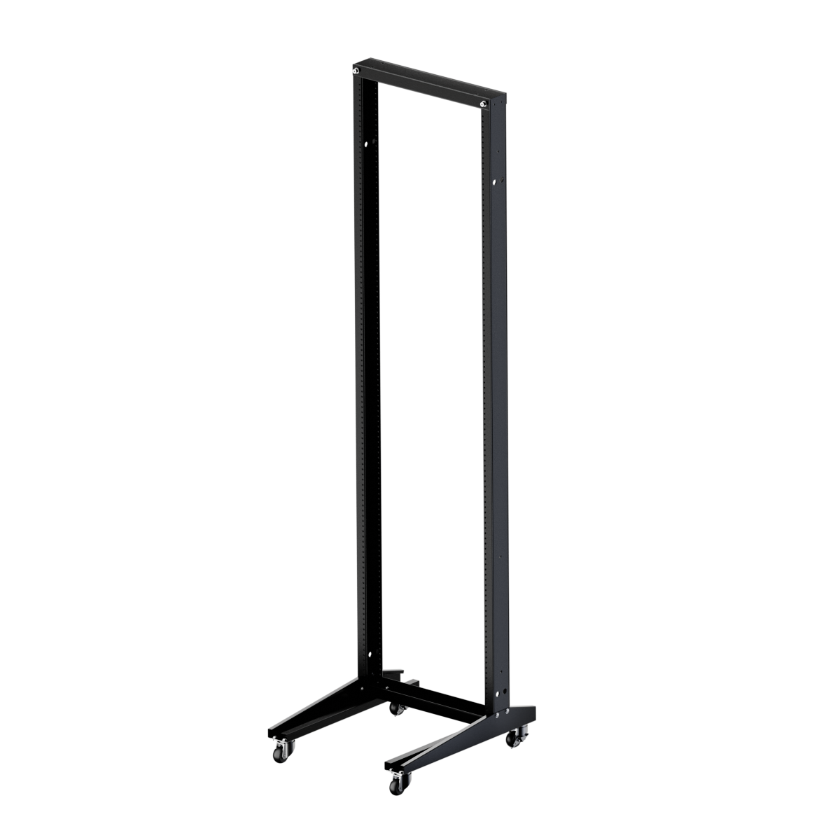 19-дюймовая открытая напольная мобильная однорамная стойка 42U