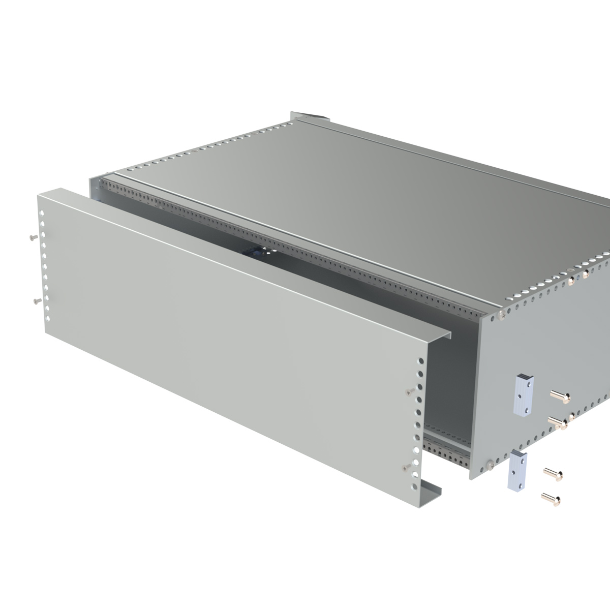 Задняя панель неперфорированная 6U84HP RXA