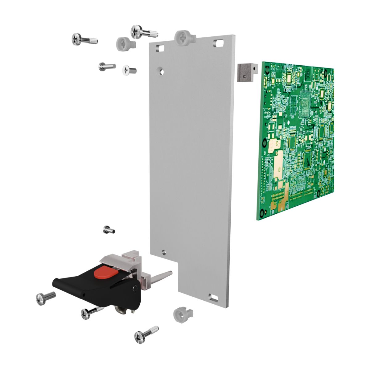 Лицевая панель 3U7HP под инжектор-экстрактор тип V-1 низ