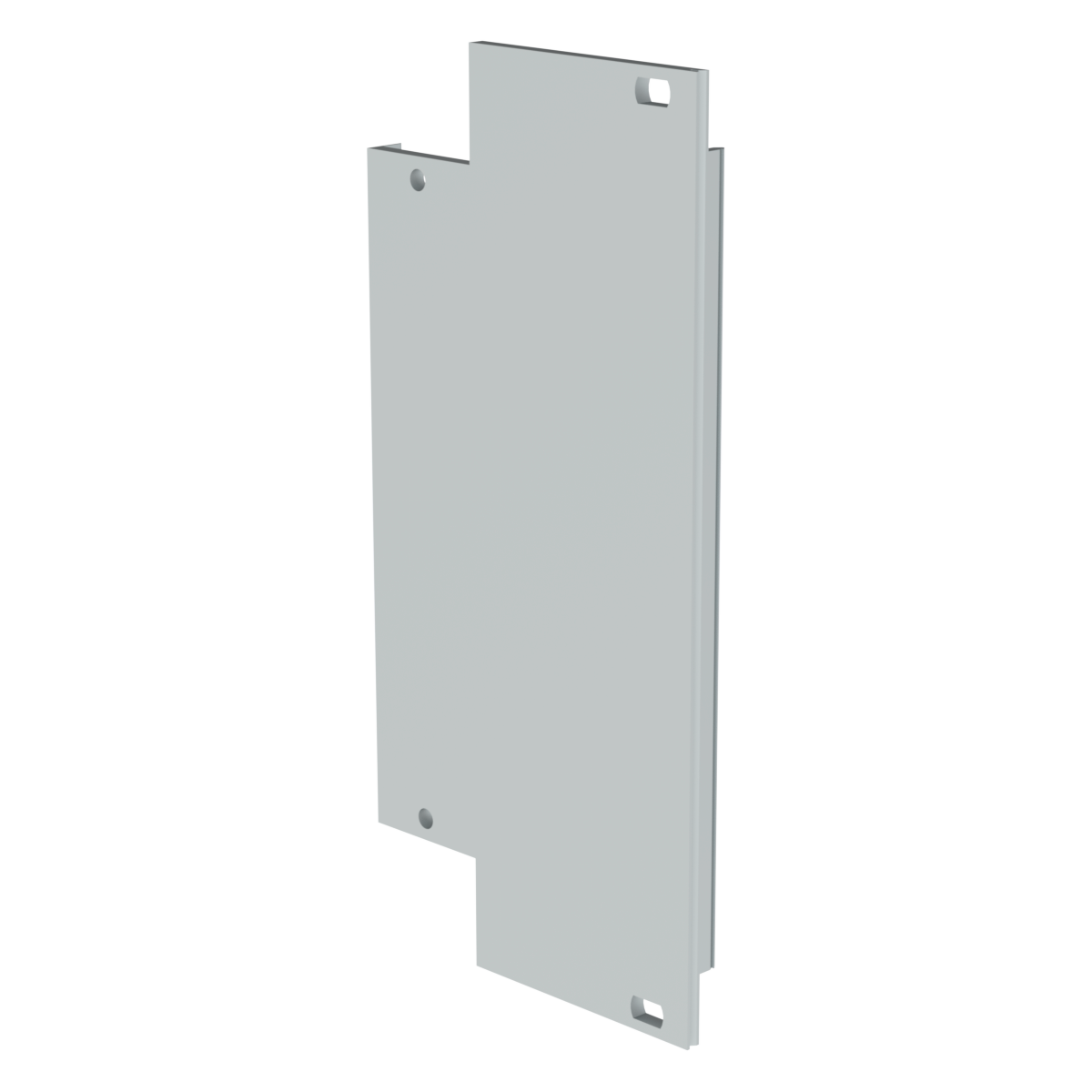 Лицевая панель U-образная 6U10HP под ручку-экстрактор тип 3 верх/низ