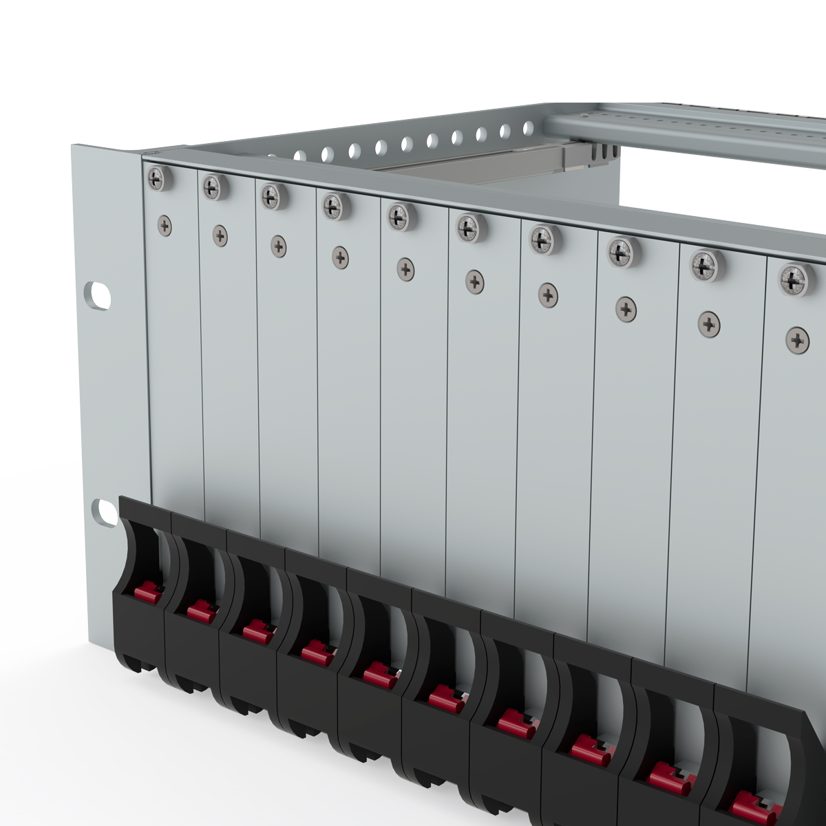 Лицевая панель 6U4HP под инжектор-экстрактор тип V-2/V-W низ