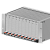 Лицевая панель 3U5HP под инжектор-экстрактор тип V-1 низ