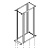 19-дюймовая открытая напольная двухрамная стойка 45U, 800 мм