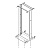 19-дюймовая открытая напольная однорамная стойка 27U